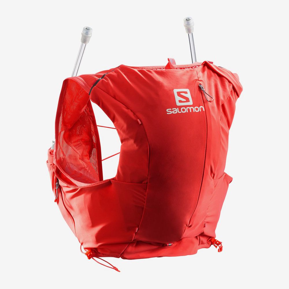 Salomon ADV SKIN 8 SET HYDRATION PACK Mochila Trail Running Mujer - Rosas - Colombia (73894-CHTI)